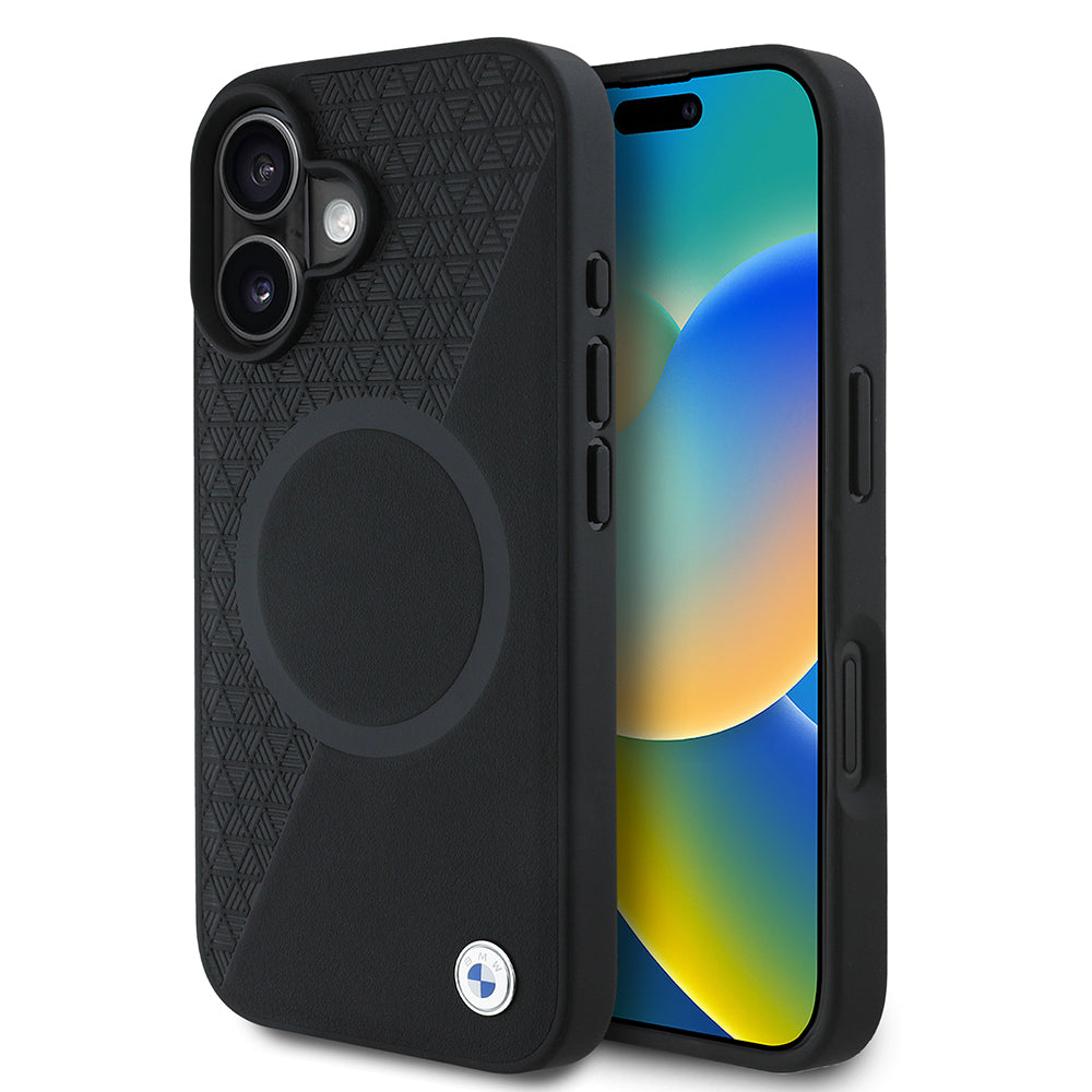 iPhone 16 Kılıf BMW Orjinal Lisanslı M-safe Şarj Özellikli Metal Logolu Yarım Dokulu Circle Deri Kılıf iPhone 16 Kılıf BMW Orjinal Lisanslı M-safe Şarj Özellikli Metal Logolu Yarım Dokulu Circle Deri Kılıf
